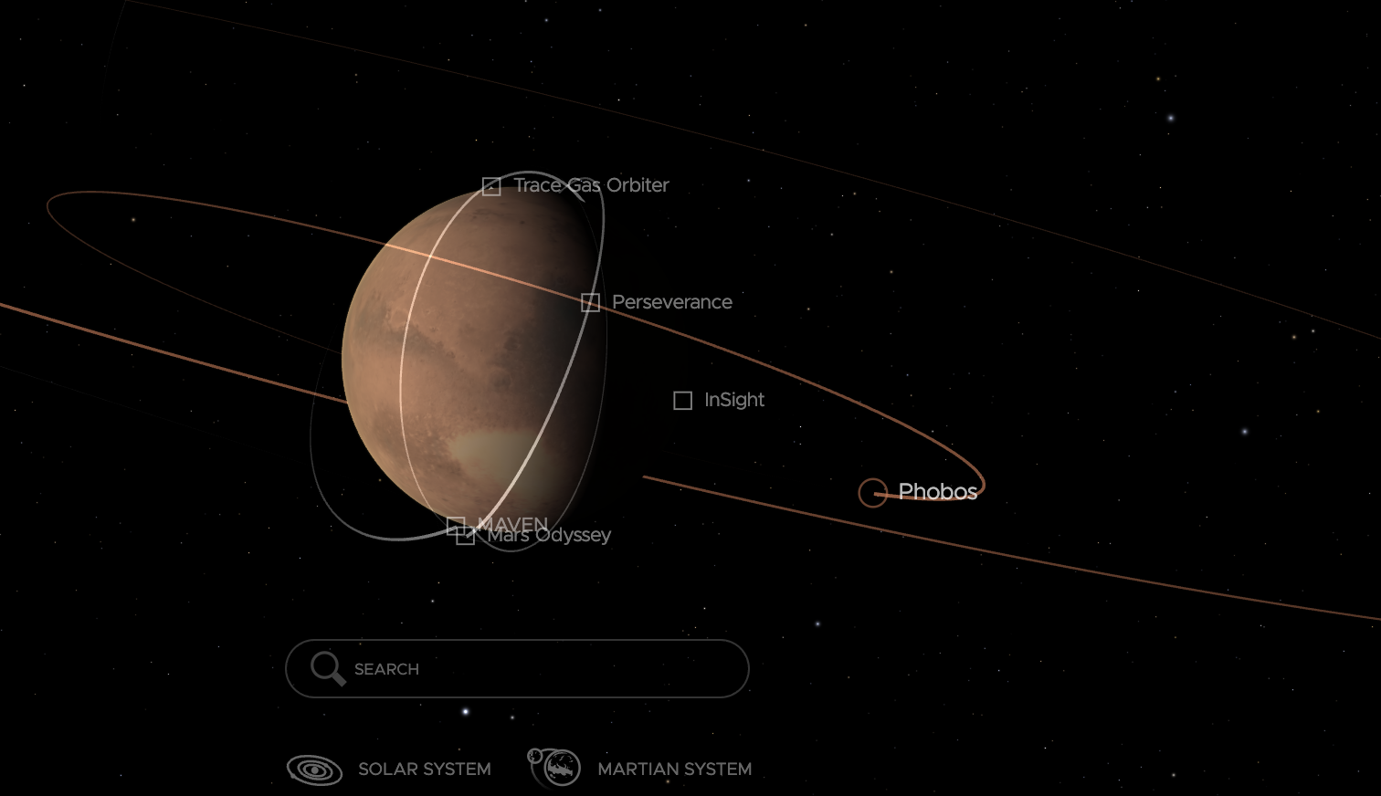 Mars exploration site